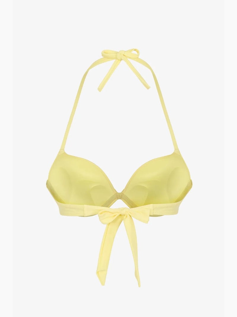 Top de biquíni push feminino penti Amarelo-limão - Kiabi