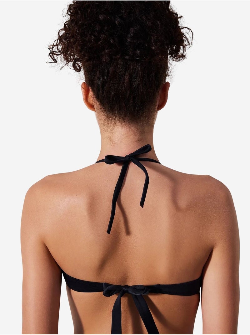 Top de biquíni push up penti Preto - Kiabi