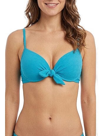 Top de Biquíni Push Up Turquesa para Mulher Sun Project