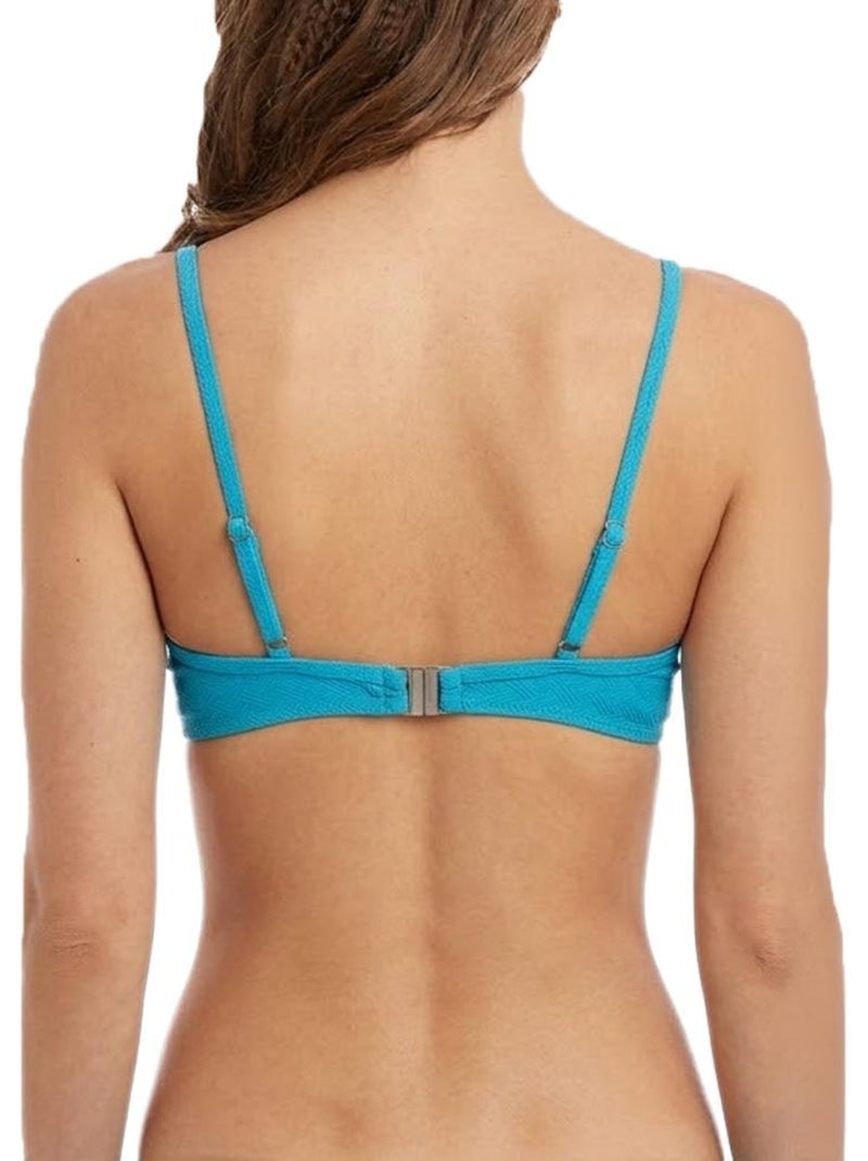 Top de Biquíni Push Up Turquesa para Mulher Sun Project Azul-turquesa - Kiabi