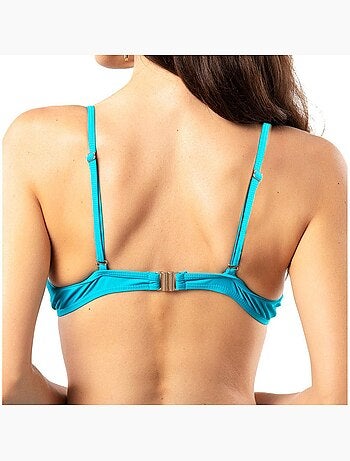 Top de Biquíni Push-Up Turquesa Sun Project para Mulher
