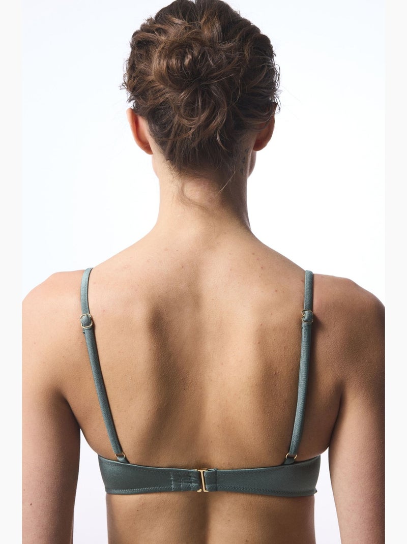Top de biquíni silves push up penti Verde - Kiabi