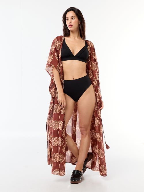 Top de biquíni triângulo em neoprene - Kiabi