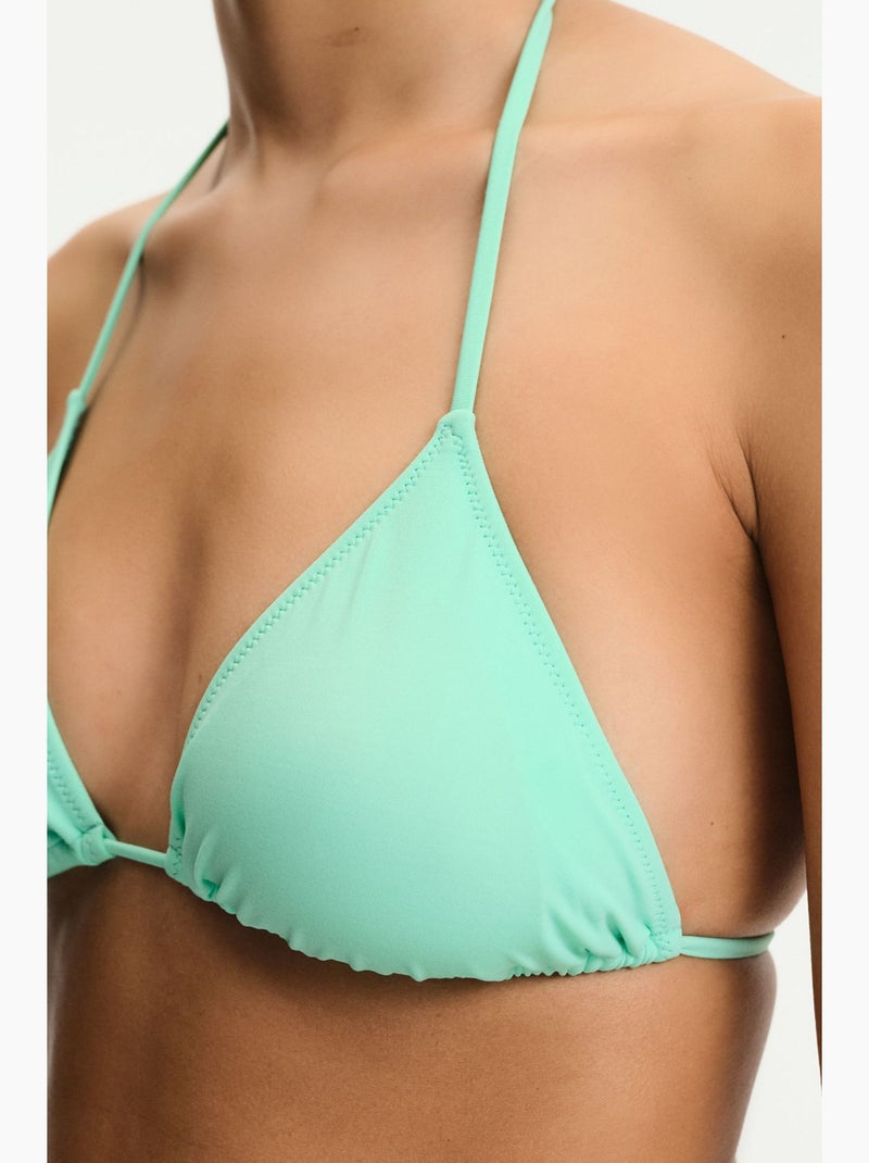 Top de biquíni triângulo penti Verde menta - Kiabi