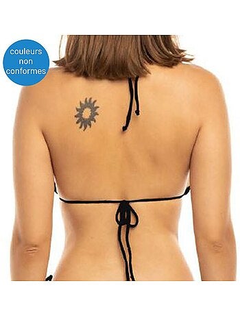 Top de Biquíni Turquesa Floral para Mulher Sun Project 2803