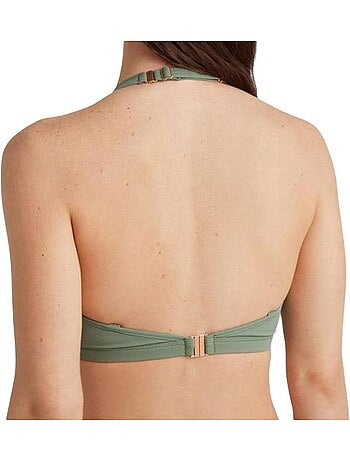 Parte de cima de biquíni o'neill panama para mulher em malva e amarelo