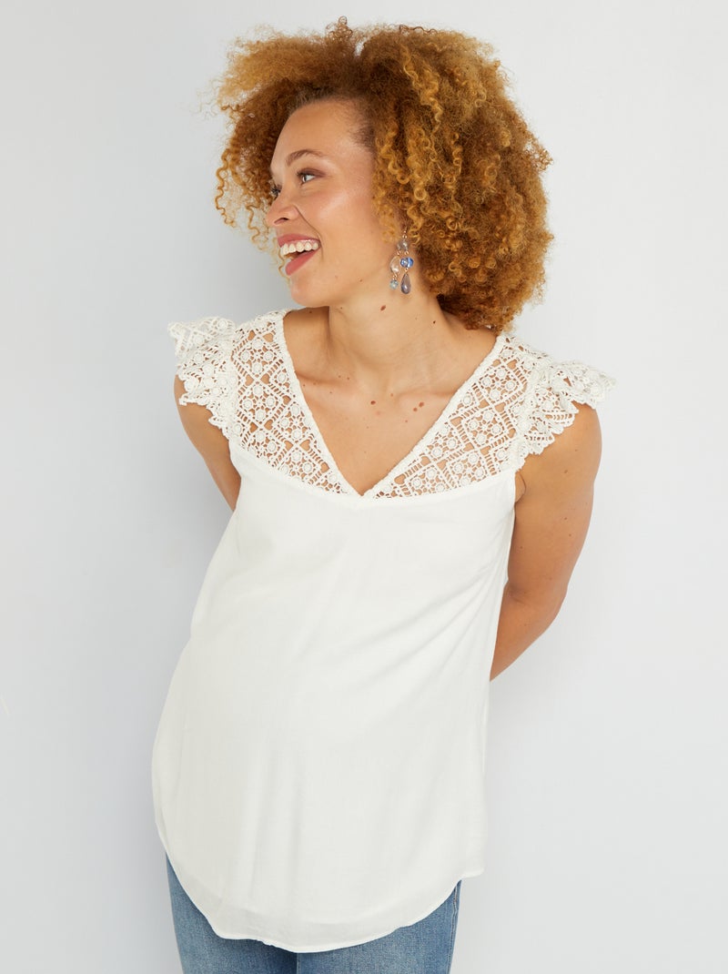 Top de cerimónia Branco - Kiabi