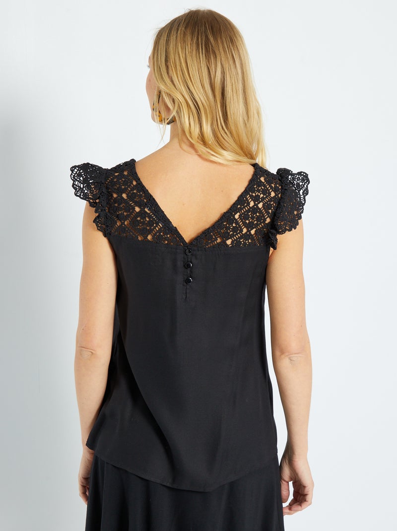 Top de cerimónia Preto - Kiabi