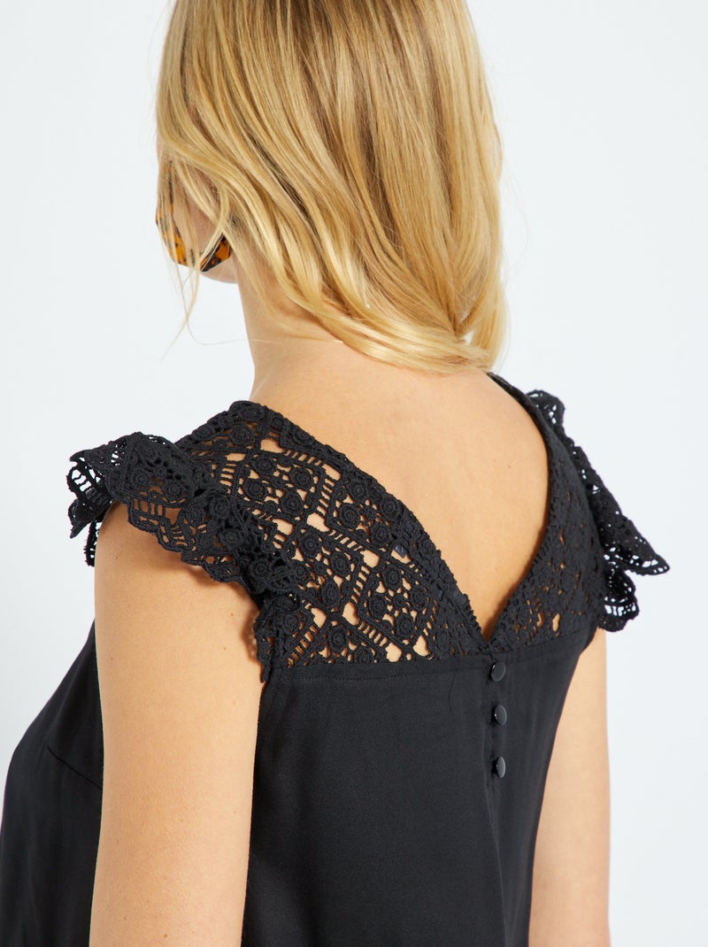 Top de cerimónia Preto - Kiabi