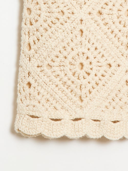 Top de croché liso - Kiabi