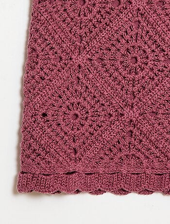 Top de croché liso