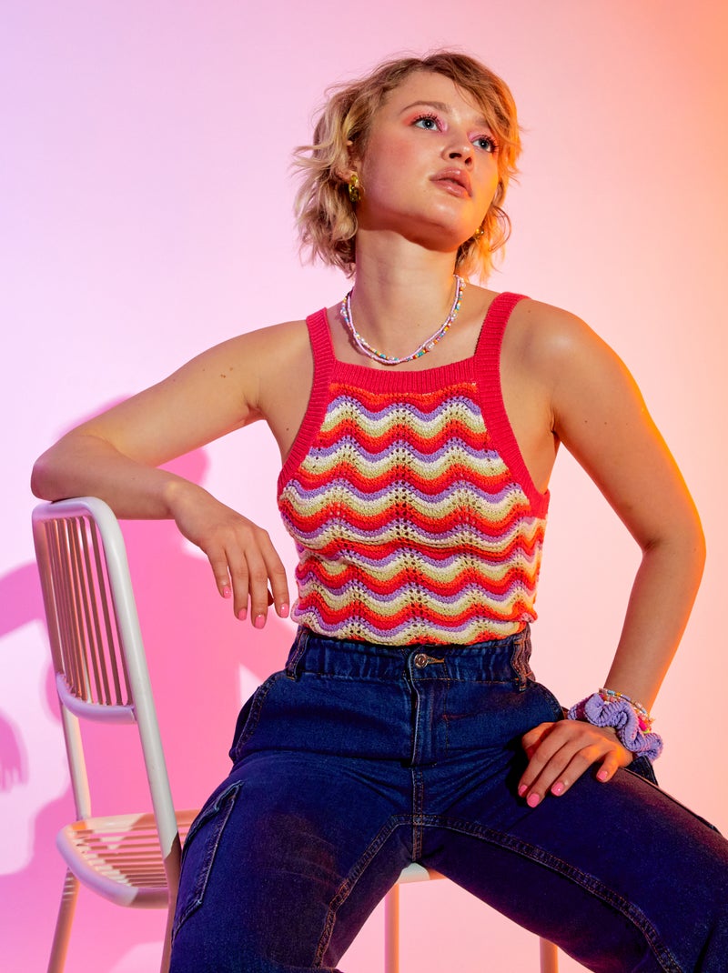 Top de croché ROSA - Kiabi