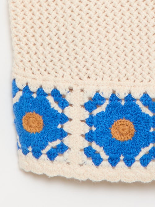 Top de croché sem mangas - Kiabi