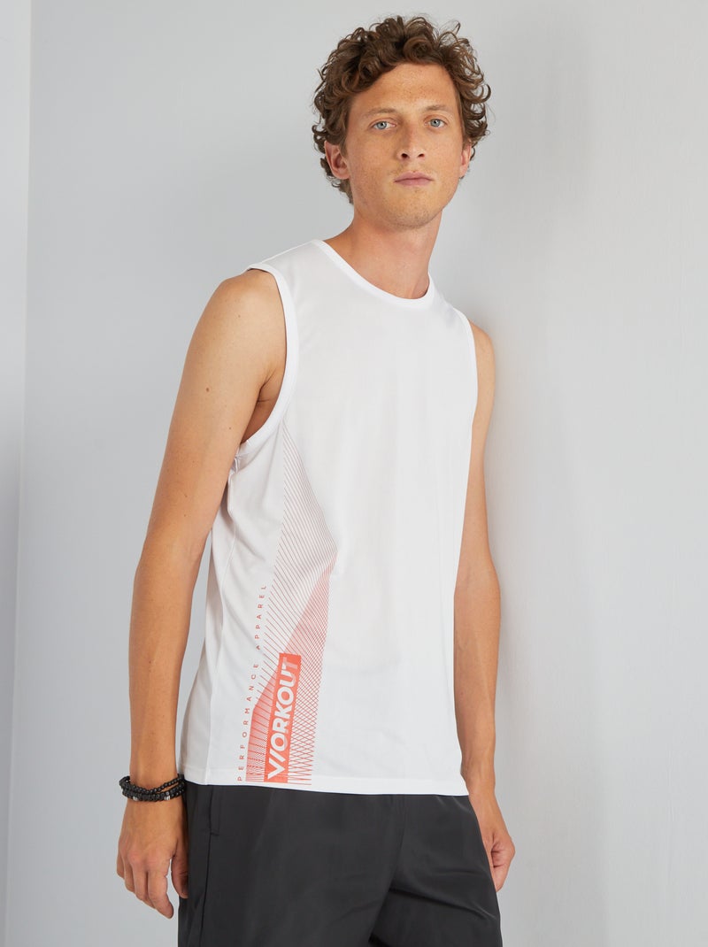 Top de desporto BRANCO - Kiabi