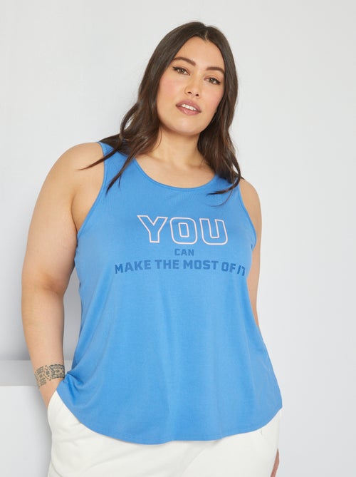 Top de desporto estampado - Kiabi