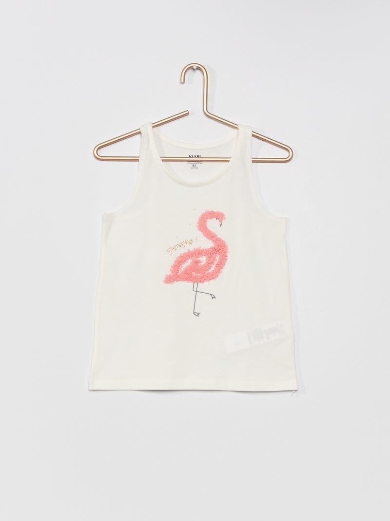 Top de fantasia em algodão BRANCO - Kiabi
