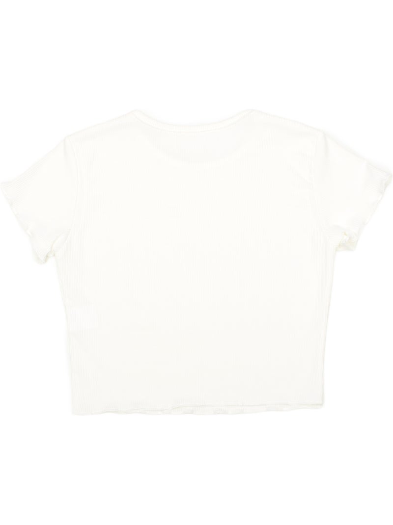 Top de gola redonda - Kids Star Branco - Kiabi
