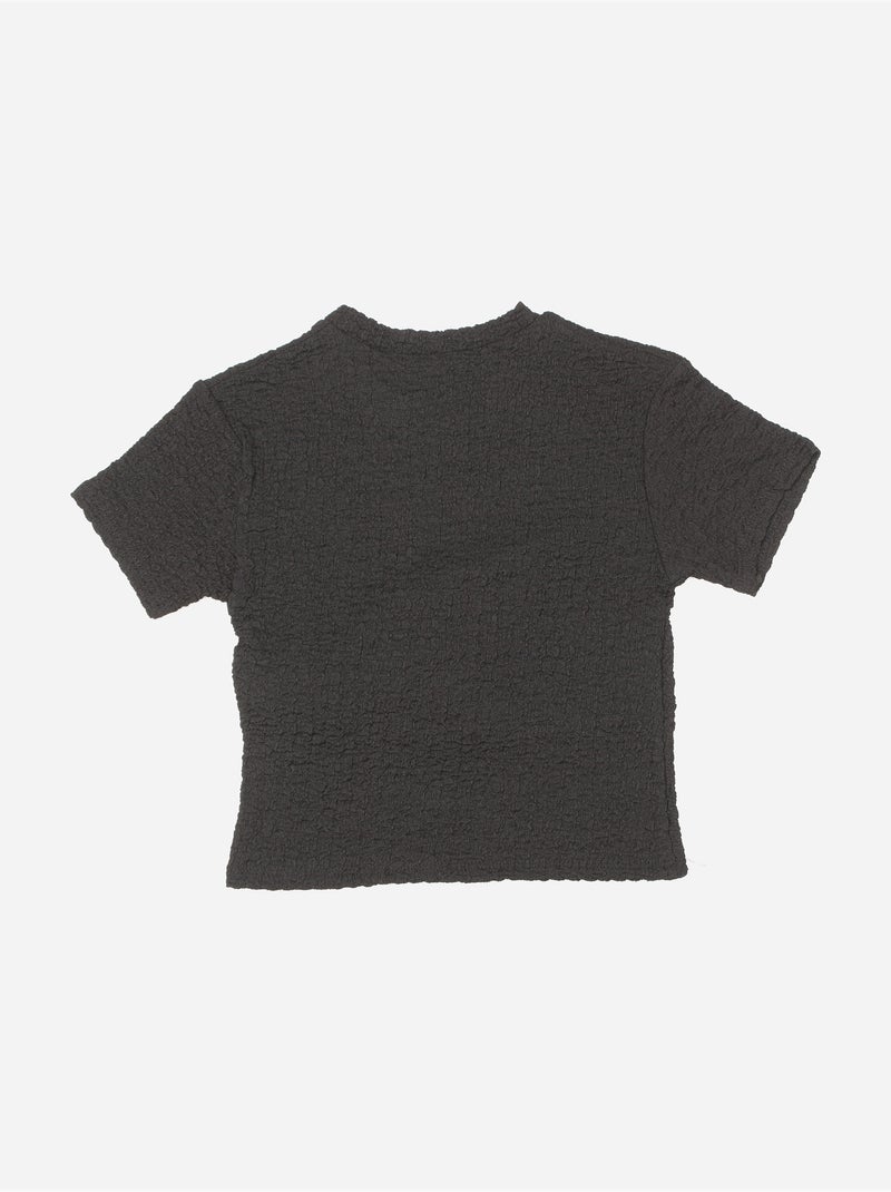 Top de gola redonda - Kids Star Preto - Kiabi