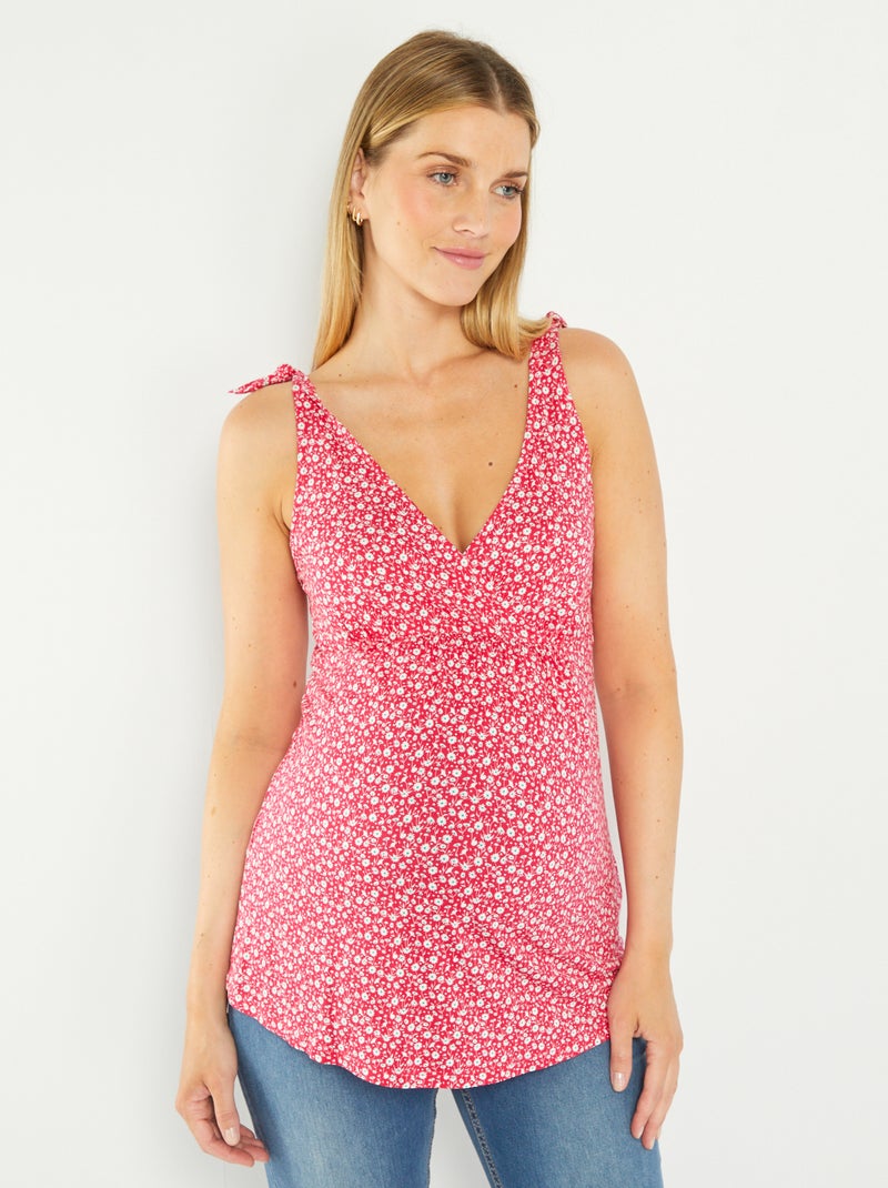 Top de grávida com estampado ROSA - Kiabi