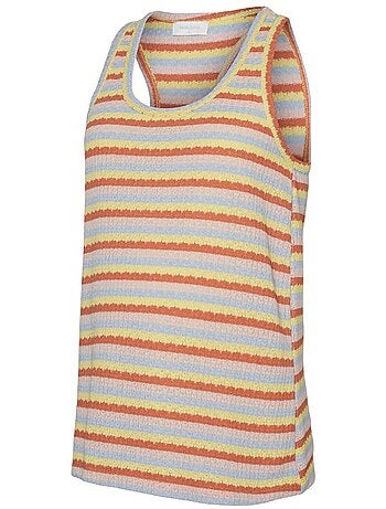 Top de Grávida Mamalicious Lohana Amarelo/Laranja