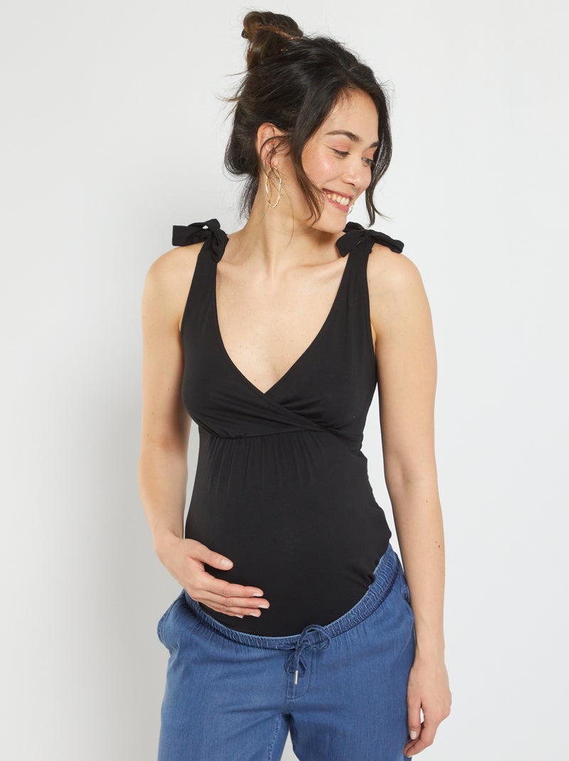 Top de grávida Preto - Kiabi