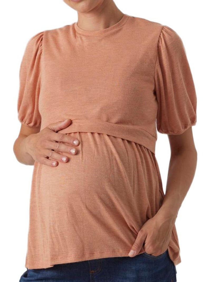 Top de Gravidez Mamalicious Anabella em Terracota para Mulher Castanho-tabaco - Kiabi