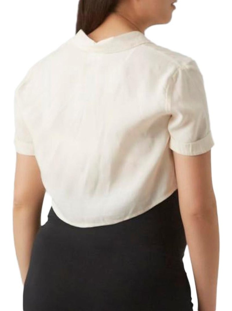 Top de Gravidez Mamalicious Melani Cru para Mulher Ecru - Kiabi