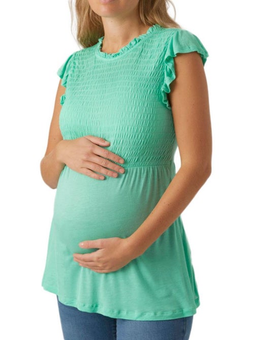 Top de gravidez verde para mulher mamalicious 20015684 - Kiabi Top de gravidez verde para mulher mamalicious 20015684 - Kiabi