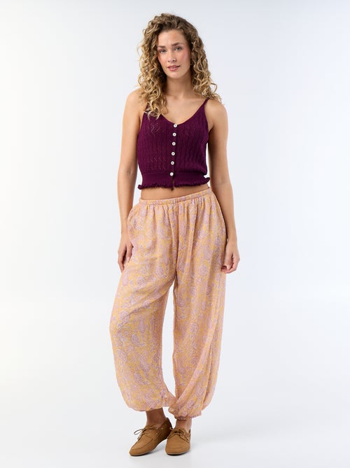 Top de malha de croché - Kiabi