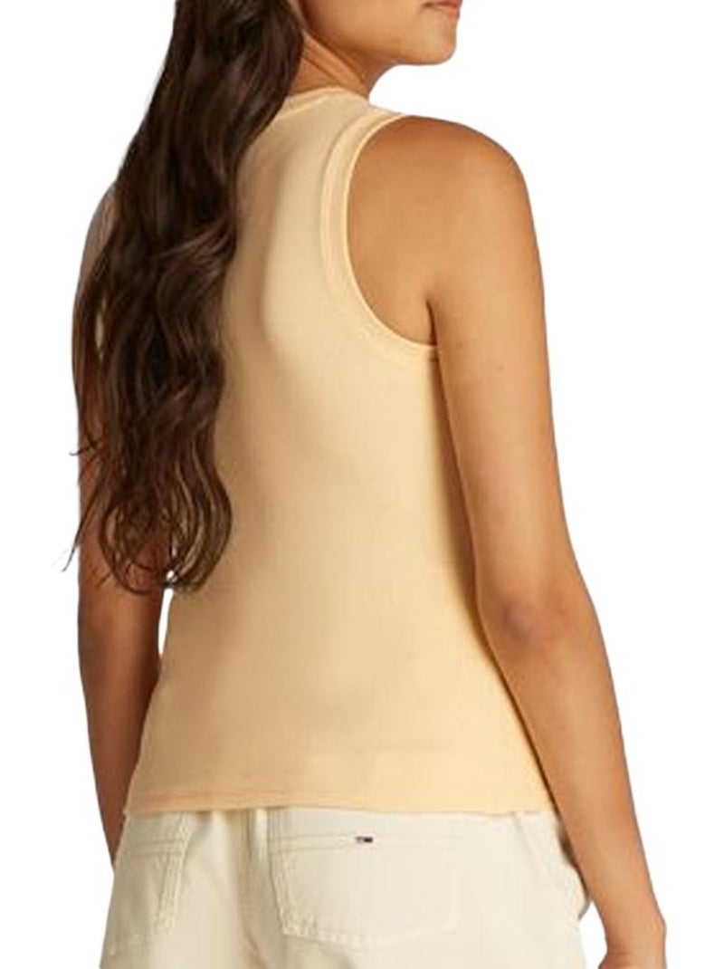 Top de Mulher Amarelo Tommy Hilfiger Essential BDS Amarelo - Kiabi