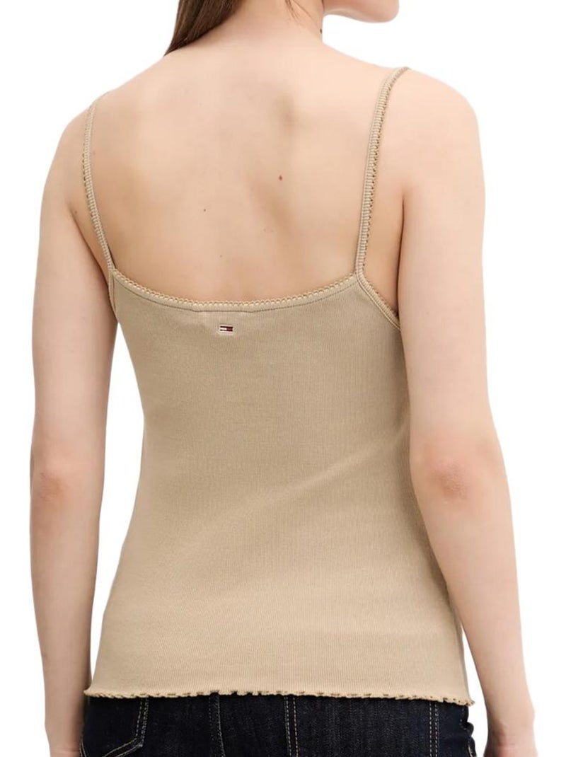 Top de Mulher Bege Tommy Hilfiger Gmd Bege - Kiabi