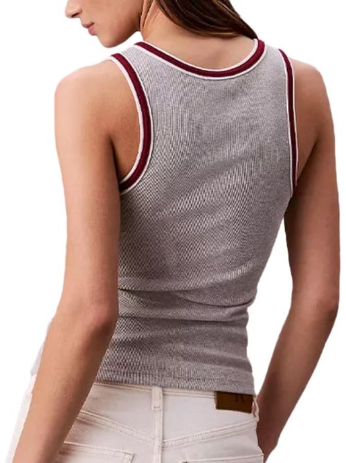 Top de Mulher Cinzento Calvin Klein Jeans LV047D200G - Kiabi Top de Mulher Cinzento Calvin Klein Jeans LV047D200G - Kiabi