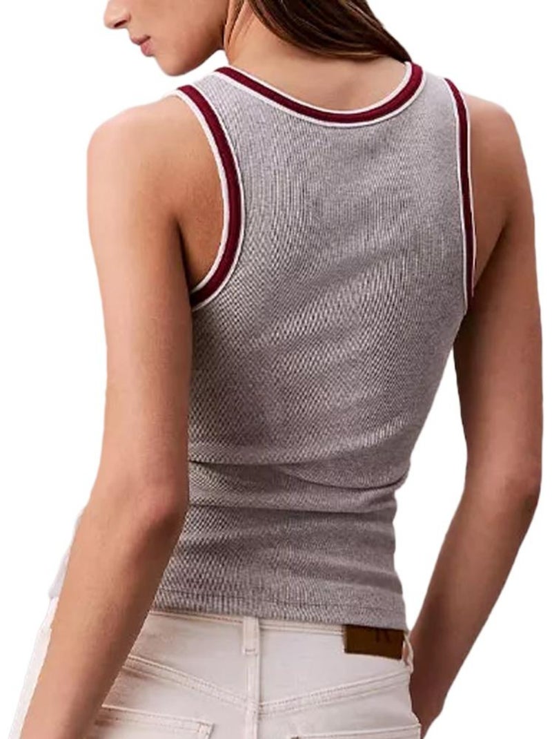 Top de Mulher Cinzento Calvin Klein Jeans LV047D200G Cinza-prateado - Kiabi