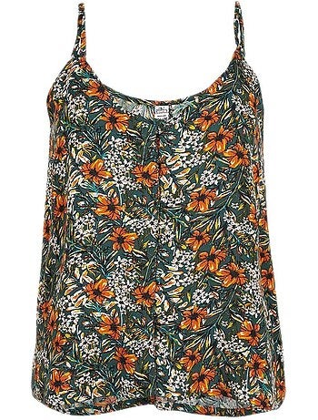 Top de mulher o'neill indian verde/laranja