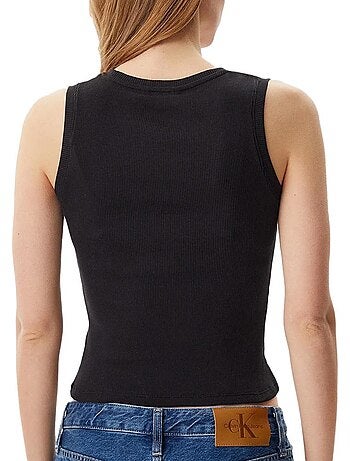 Top de Mulher Preto Tommy Hilfiger Script