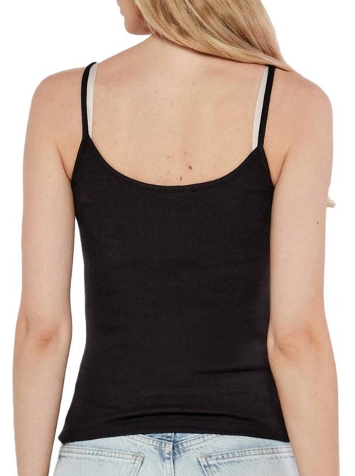 Top de Mulher Tommy Hilfiger Script Strappy Preto - Kiabi Top de Mulher Tommy Hilfiger Script Strappy Preto - Kiabi