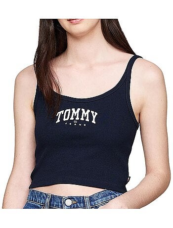 Top de Mulher Tommy Hilfiger Varsity Azul-Marinho