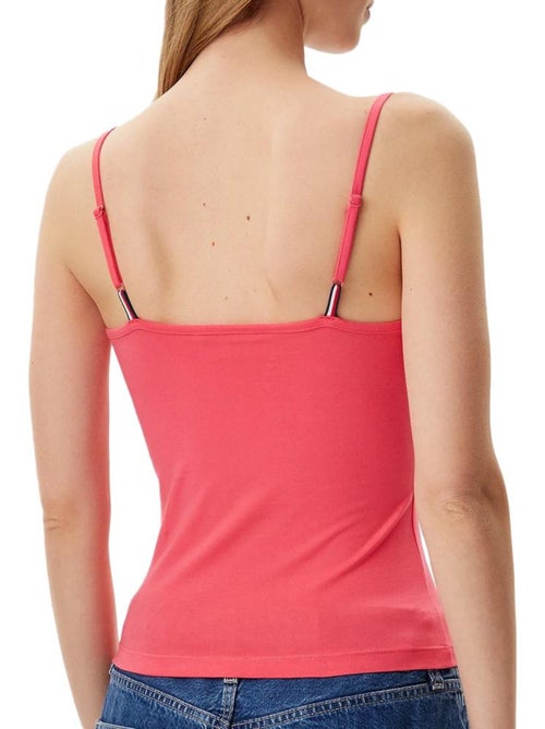 Top de Mulher Tommy Jeans Essential Strap Rosa - Kiabi Top de Mulher Tommy Jeans Essential Strap Rosa - Kiabi