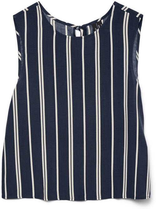 Top de Mulher Vero Moda Christina Azul-Marinho - Kiabi Top de Mulher Vero Moda Christina Azul-Marinho - Kiabi