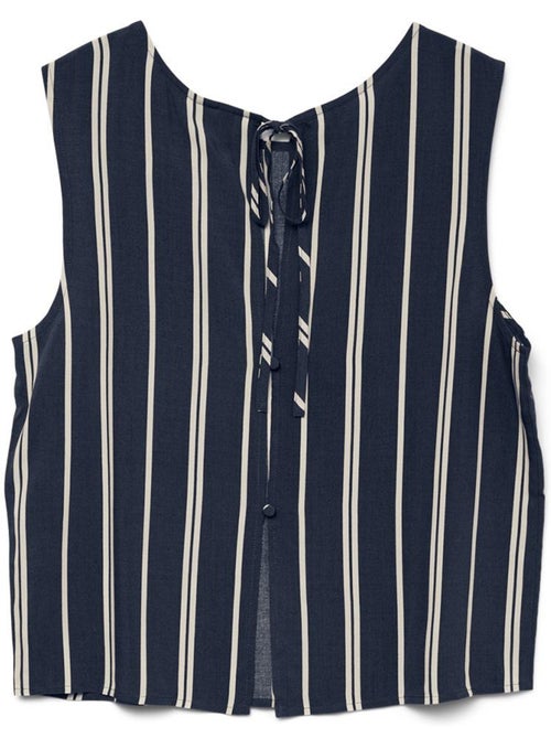 Top de Mulher Vero Moda Christina Azul-Marinho - Kiabi Top de Mulher Vero Moda Christina Azul-Marinho - Kiabi