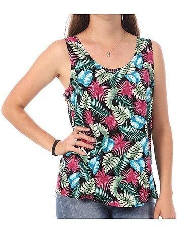 Top de Mulher Verde Estampado Vero Moda Easy