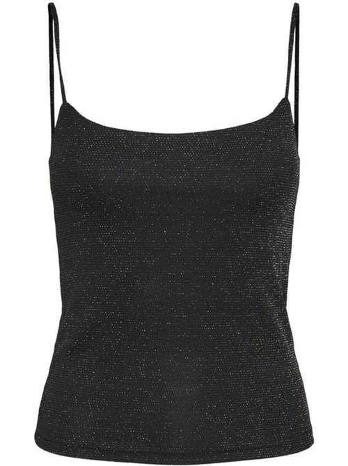 Top de Mulher Vero Moda Kanva com Lantejoulas Preto/Prateado - Kiabi