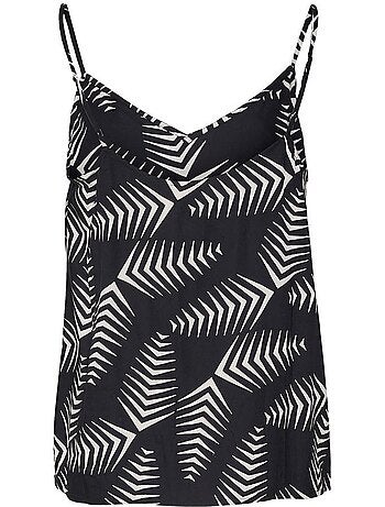 Top de Mulher Vero Moda Kanya Preto/Bege