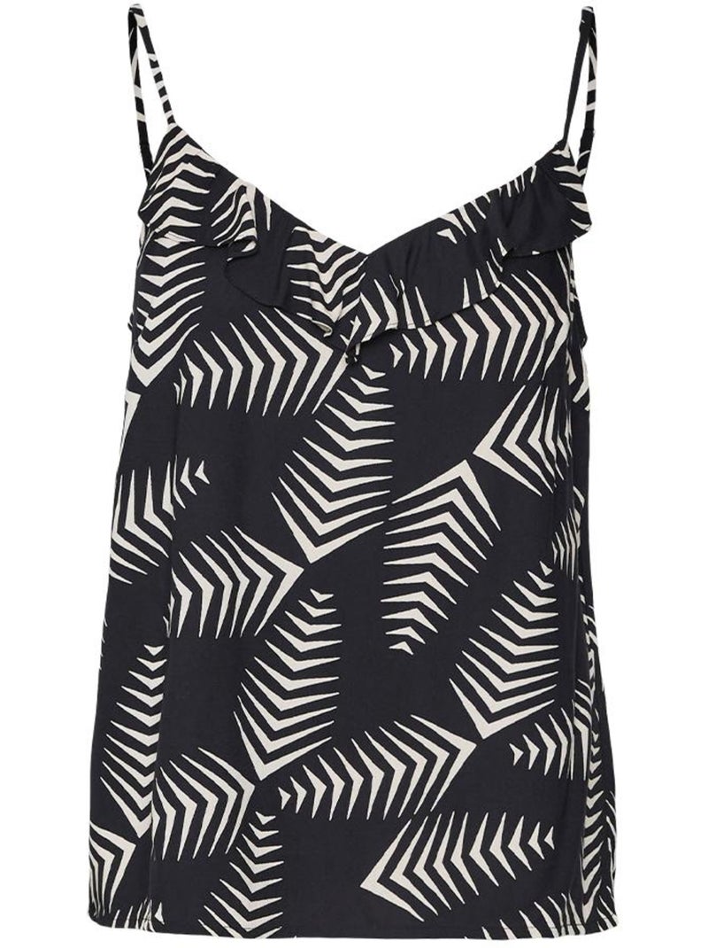 Top de Mulher Vero Moda Kanya Preto/Bege Preto - Kiabi