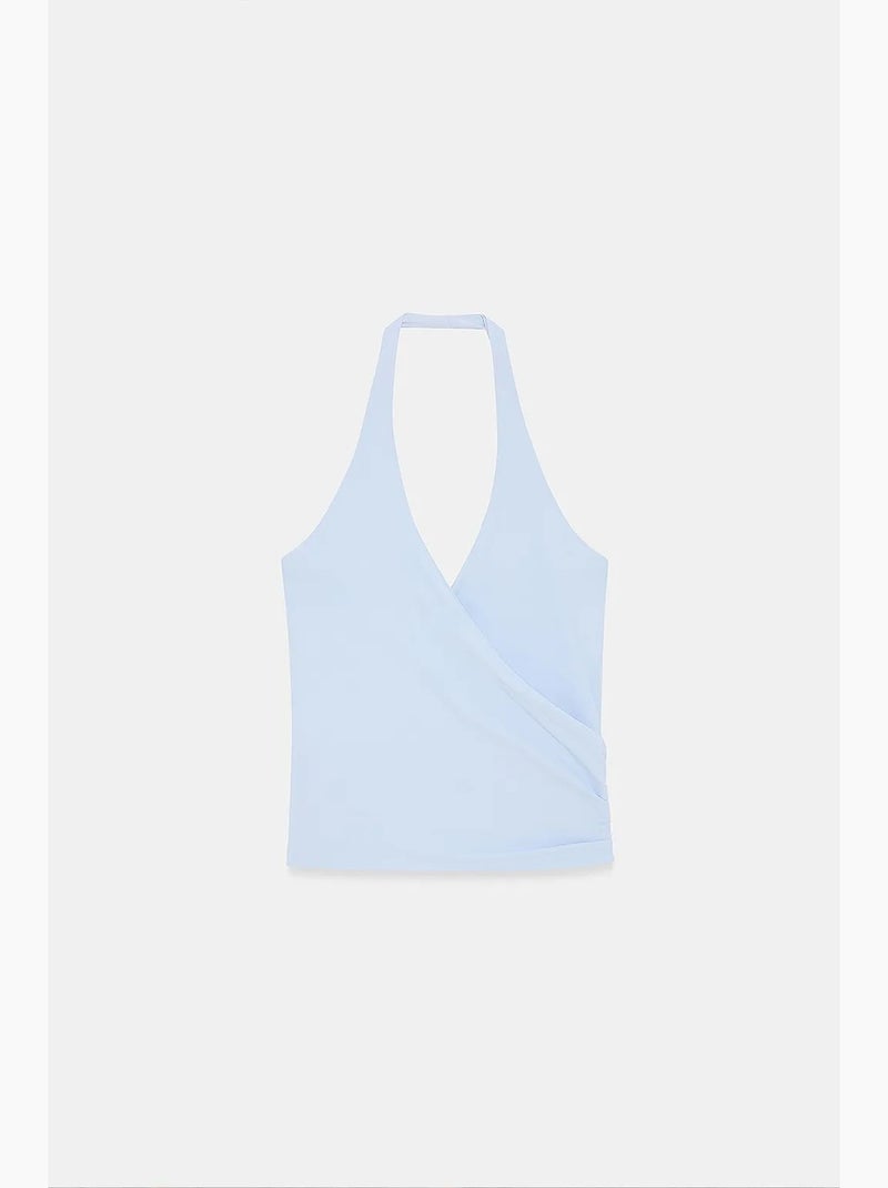 Top de nylon e elastano dilvin Azul-céu - Kiabi