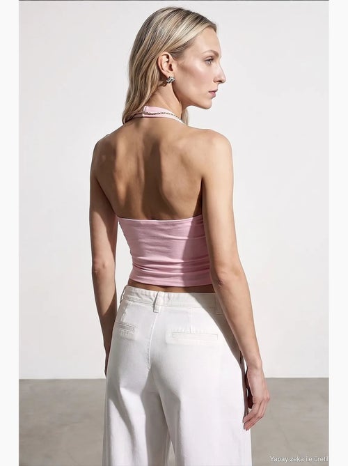 Top de nylon e elastano dilvin - Kiabi