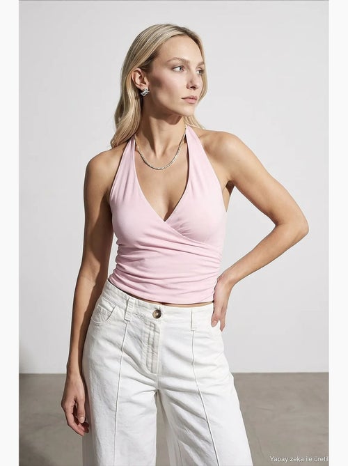 Top de nylon e elastano dilvin - Kiabi