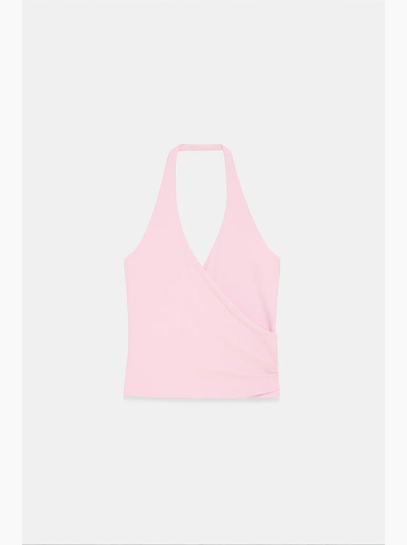 Top de nylon e elastano dilvin Rosa doce - Kiabi