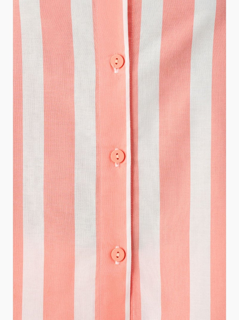 Top de pijama às riscas rahat club penti Branco Laranja - Kiabi