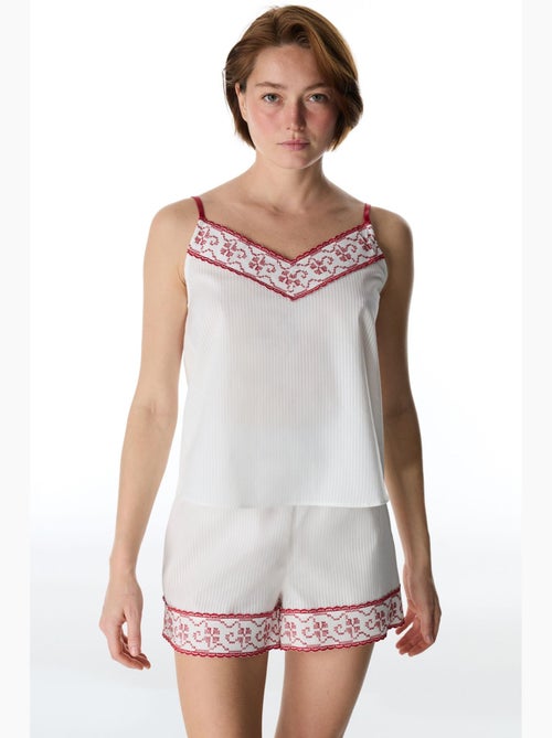 Top de pijama com alças magnifique penti - Kiabi